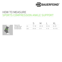 Bauerfeind Sports Compression Ankle Support black Productfoto