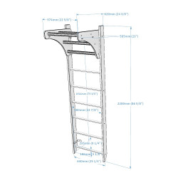BenchK 111 wall bars set Product picture
