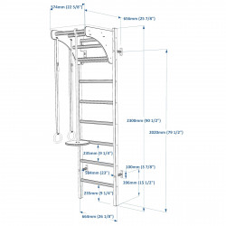 BenchK Wall Bars Set 212 with Accessories produktbild