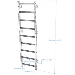 BenchK 700 series wall bars Product picture