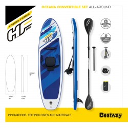 Bestway Hydro-Force SUP Allround Board-Set "Oceana"