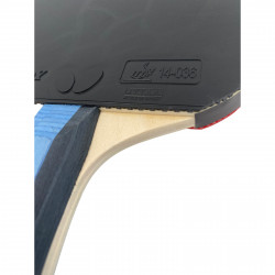 Nahaufnahme Belag Butterfly Tischtennisschläger Timo Boll Sapphire