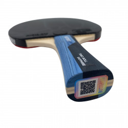 Nahaufnahme Griff Butterfly Tischtennisschläger Timo Boll Sapphire