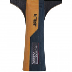 Nahaufnahme Griff Butterfly Tischtennisschläger Timo Boll Carbon