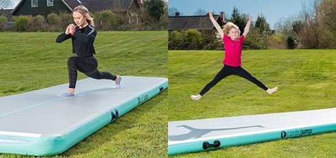 cardiojump Airtrack Matte mit Luftpumpe Überall und jederzeit trainieren