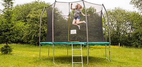 Cama Elástica de Jardín cardiojump El tamaño adecuado para cada jardín