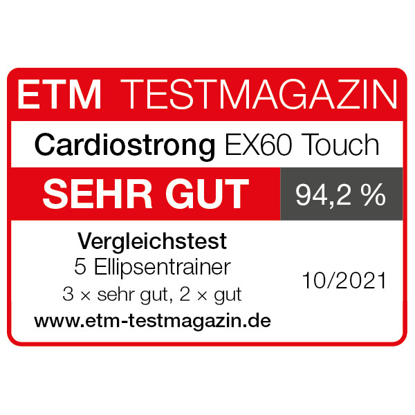 cardiostrong Crosstrainer EX60 Touch Auszeichnungen