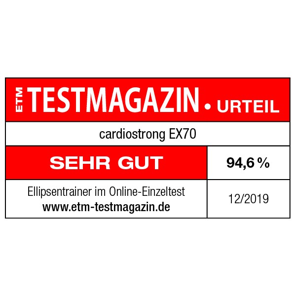cardiostrong Crosstrainer EX70 Auszeichnungen