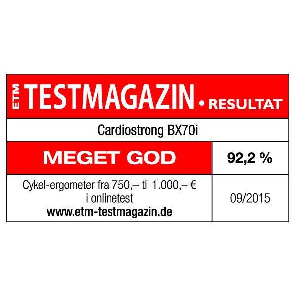 cardiostrong motionscykel BX70i Kinomap bundle Priser