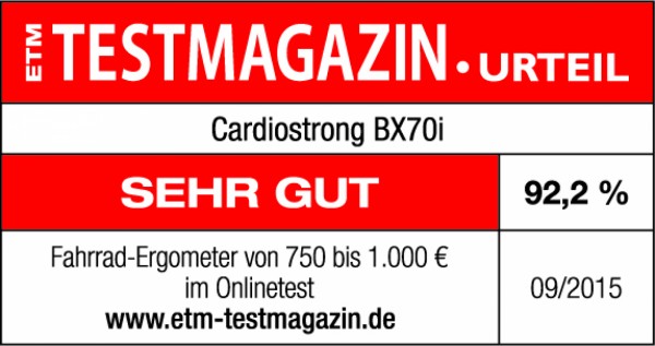 cardiostrong Ergometer BX70i Auszeichnungen