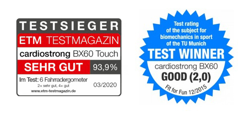 cardiostrong Ergometer BX60 Touch (2023) Testsieger im ETM-Ergometer-Test 03/2020