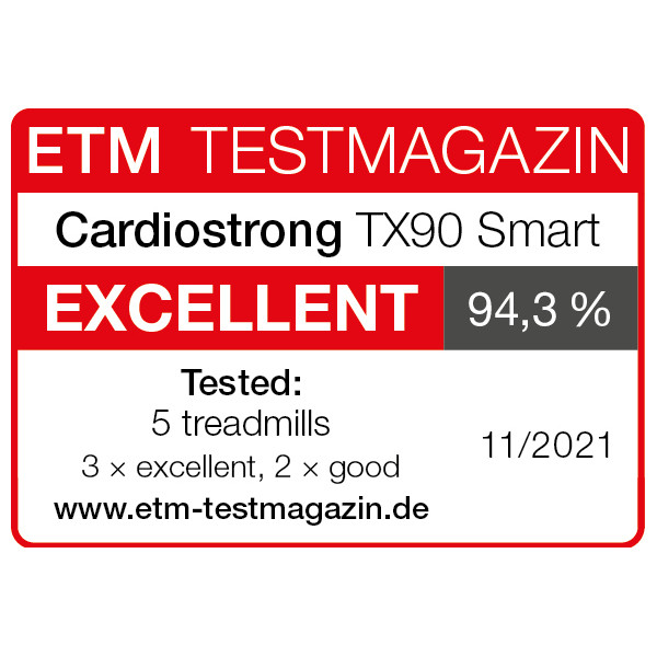 Tapis de course cardiostrong TX90 Smart Récompenses
