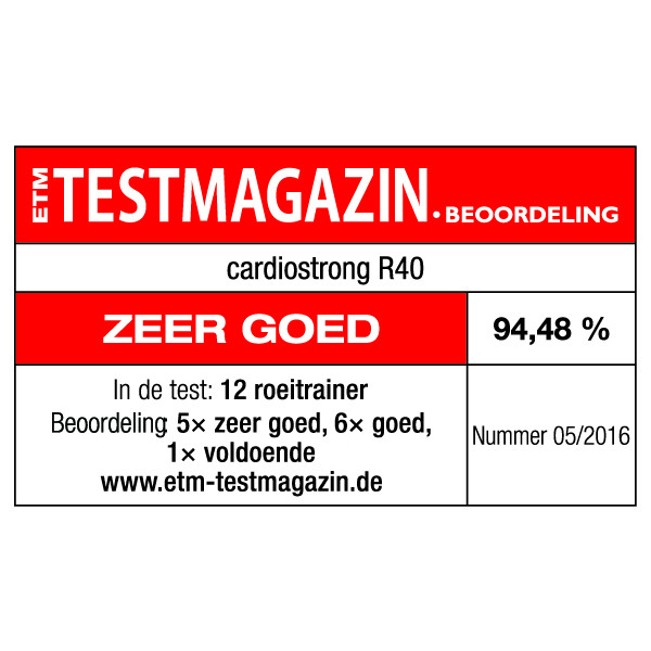 cardiostrong roeitrainer RX40 Awards