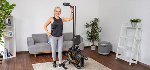 Rameur Darwin RM40 Conception peu encombrante et fonctions pratiques