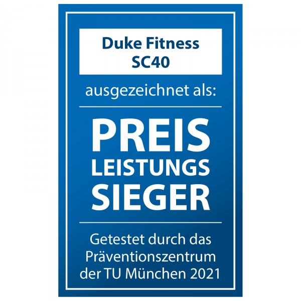Duke Fitness Indoor Bike SC40 Auszeichnungen