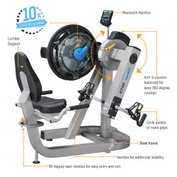 Fluid Rower E750 Cycle UBE Photos du produit