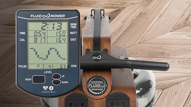 Remo Fluid Rower EU-ROW Bluetooth Monitor: información en tiempo real sobre tu carrera de remo