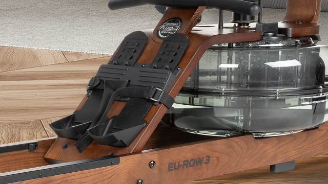 Remo Fluid Rower EU-ROW Cada pie se mantiene firmemente en su sitio