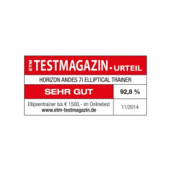 Horizon Crosstrainer Andes 7i Auszeichnungen