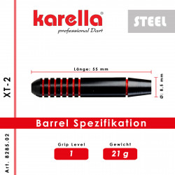 Set de 3 fléchettes Karella pointes d'acier Photos du produit
