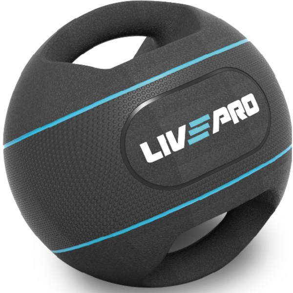 Sveltus 884 Medicine Ball 4kg With Handles medicine ball, black/orange