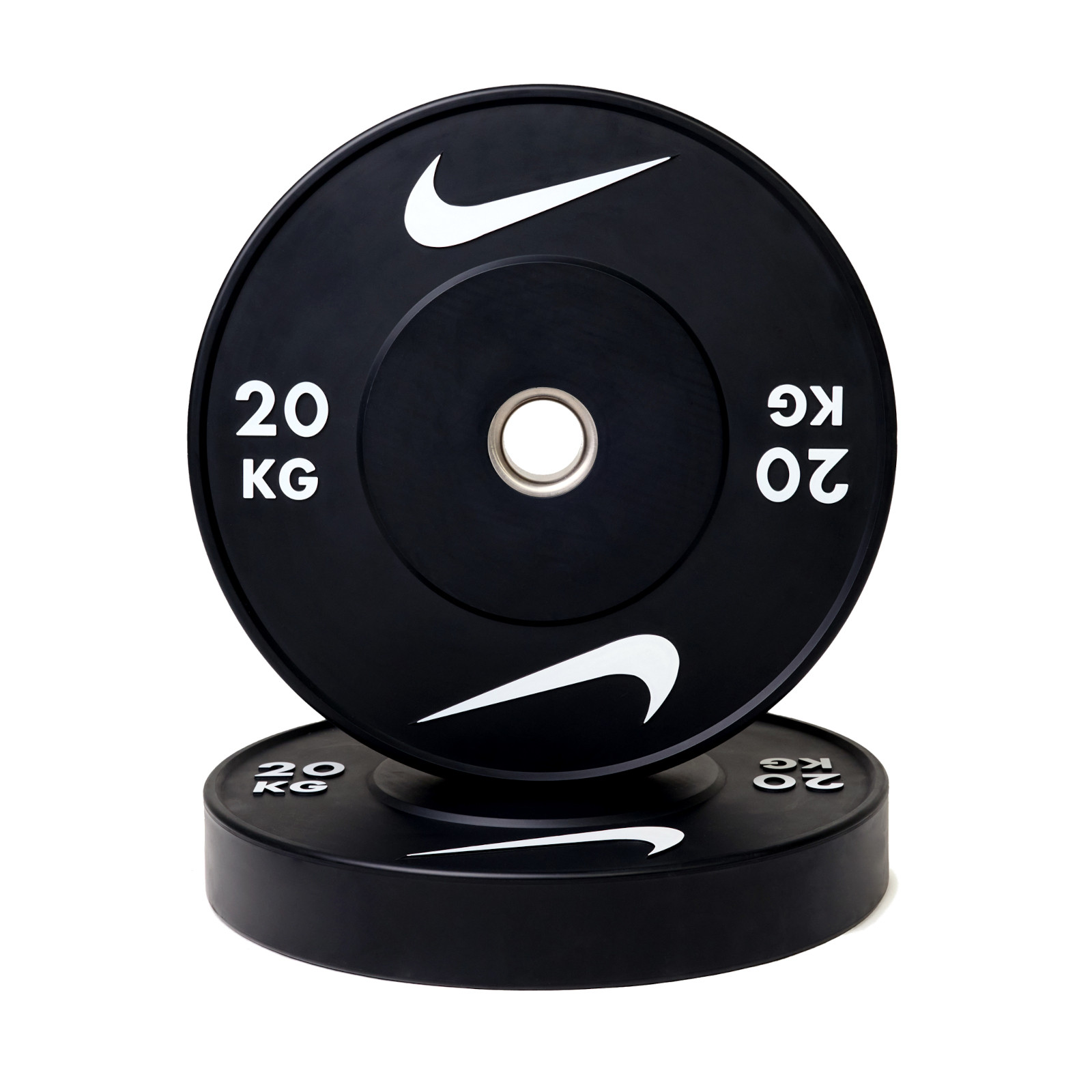 Fitvids Bumper Plate - Dischi Olimpici Con Mozzo In Acciaio (20,4 Kg La Coppia) Per Sollevamento Pesi