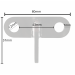 Nohrd T-stuk connector voor pulleys en krachtstations Photos du produit