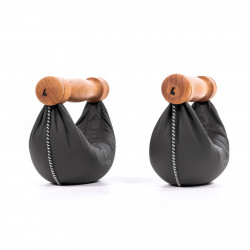 NOHrD Swing Hanteln Kirsche 1kg (Paar) – Echtleder schwarz Product picture