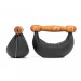 NOHrD Swing Hanteln Kirsche 1kg (Paar) – Echtleder schwarz Product picture