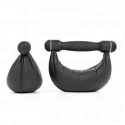 NOHrD Swing Hanteln Shadow 1kg (Paar) – Echtleder schwarz Foto del producto