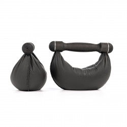 NOHrD Swing Hanteln Shadow 1kg (Paar) – Echtleder schwarz Foto del producto