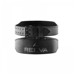 Reeva lederen fitness lifting belt (6mm) met gesp Productfoto