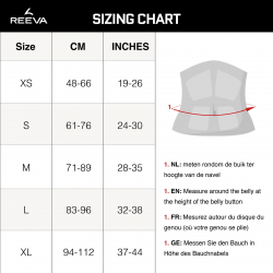 Reeva microfiber fitness lifting belt (6mm) met gesp Productfoto