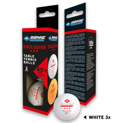 Donic-Schildkröt TT ball 3*** Exclusive, pack of 3 Product picture
