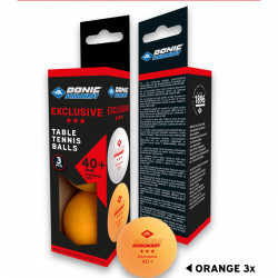 Donic-Schildkröt TT ball 3*** Exclusive, pack of 3 Product picture