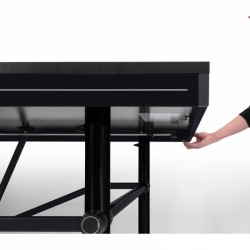Sponeta Indoor Tafeltennistafel SDL Black Edition – Zwart - Opklapbaar Productfoto
