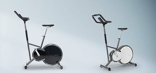 Bicicleta Ergométrica Stil-Fit Pure Diseño estiloso en blanco y negro