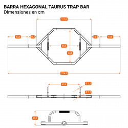 Barra Hexagonal Taurus Trap Bar