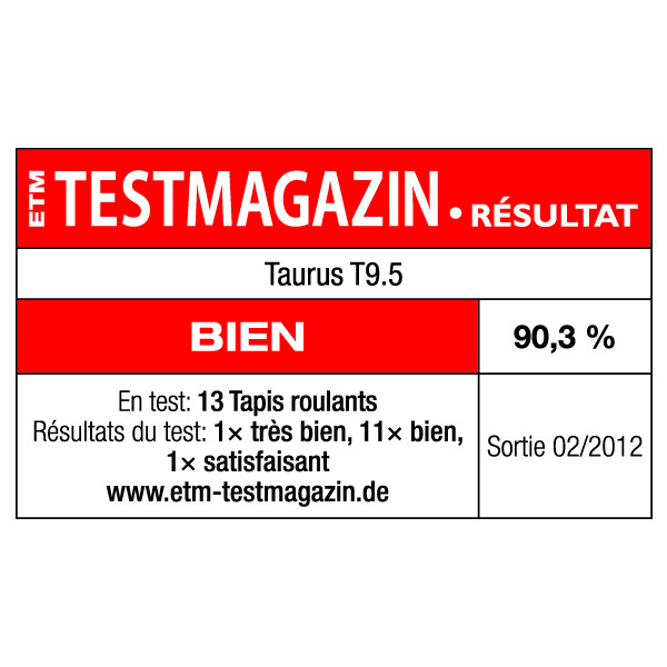 Tapis de course Taurus T9.5 Récompenses