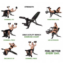 Tunturi UB60 utility bench Produktbillede