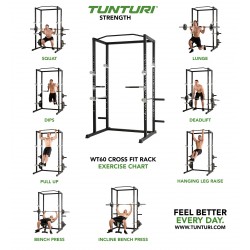 Cage à squat Tunturi WT60 Cross Fit Rack Photos du produit