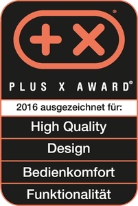 Plus X Award 2016/2017: High Quality, Design, Bedienkomfort