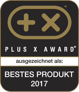 Plus X Award: ausgezeichnet als Bestes Produkt 2017