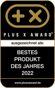 Plus X Award - ausgeszeichten als: Bestes Produkt des Jahres 2022