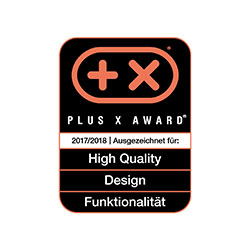 Plus X Award - Design, Quality, Funktionalität