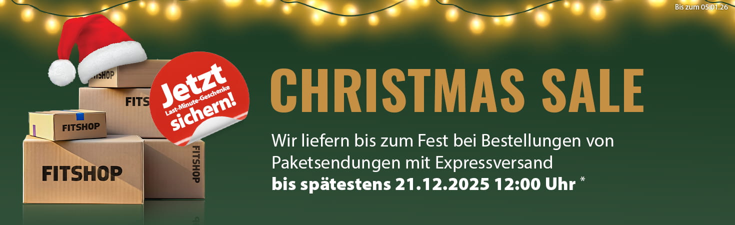 *Bei Bestellungen von Paketsendungen mit Expressversand bis spätestens 21.12.25 12 Uhr.