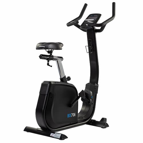 Produktbild des cardiostrong Ergometer BX70i in zwei Ausführung, links in Schwarz, rechts in Weiß