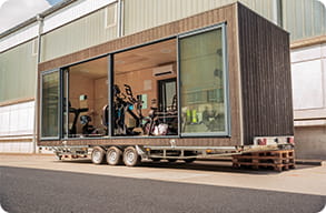 Au&szlig;enansicht Tiny Gym